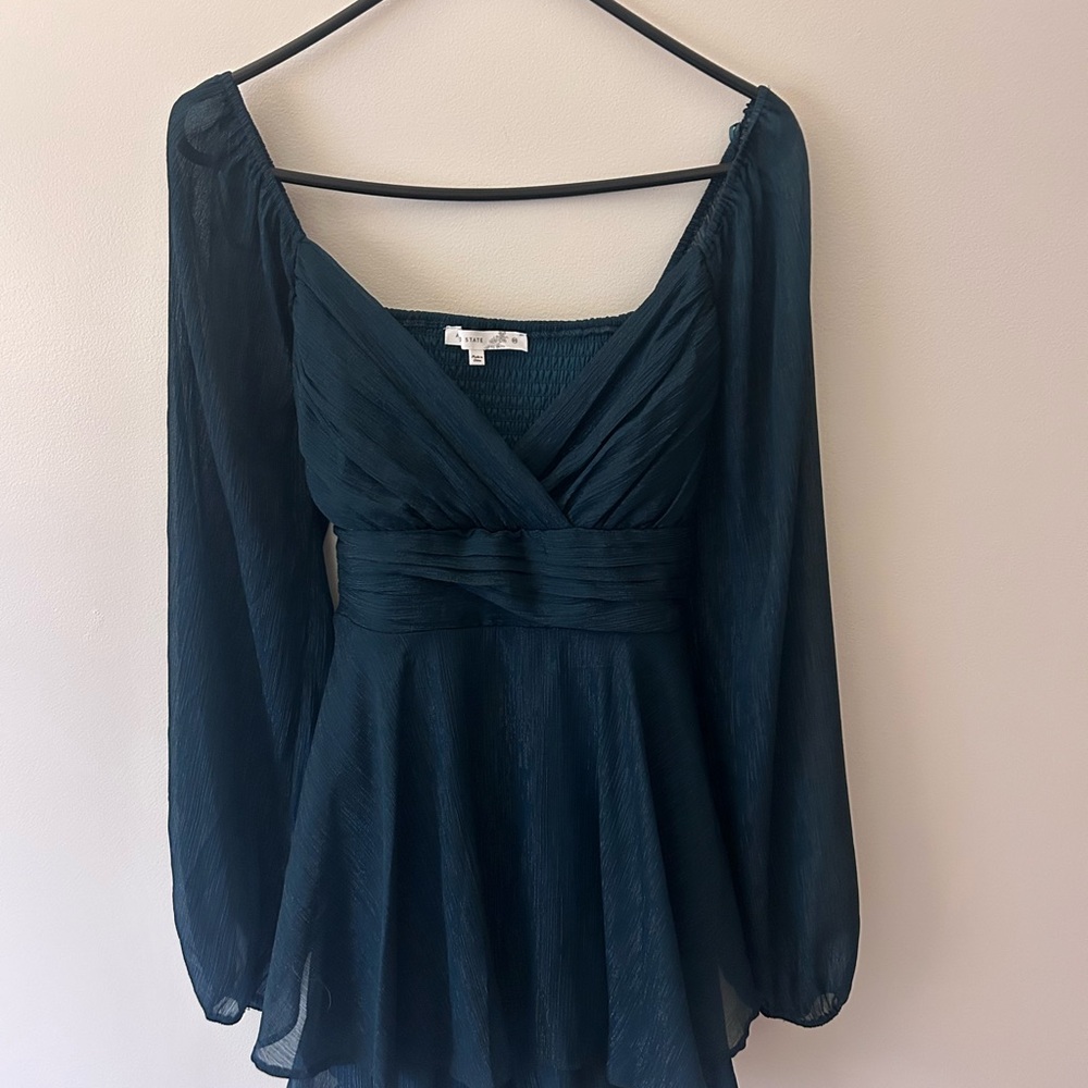 Altar'd State Dark Teal Jumpsuit